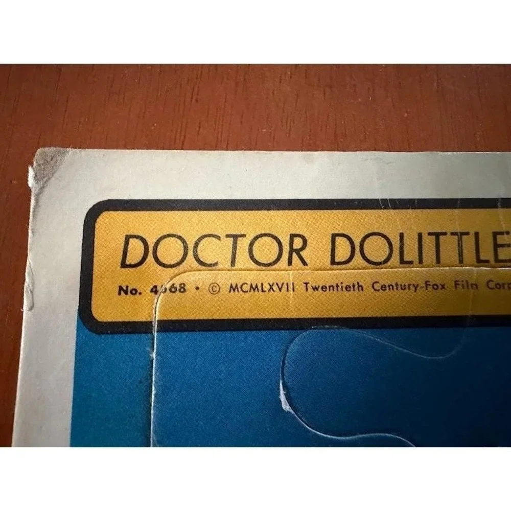 Vintage 1967 Whitman Doctor Dolittle Frame-Tray Puzzle Rex Harrison No. 4568